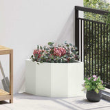 Corner Planter White 45 x 45 x 35 cm Steel 883648
