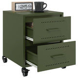 Bedside Cabinet Olive Green 36x39x43,5 cm Steel 846634
