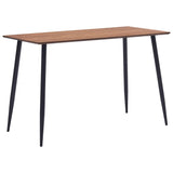 ZNTS Dining Table Brown 120x60x75 cm 281565