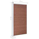 Fence Panel WPC 95x186 cm Brown 148977