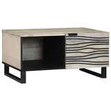 Coffee Table White 80 x 50 x 40 cm Engineered Wood 4017976