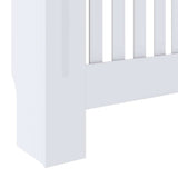 Engineered Wood Radiator Cover White 78 cm 325559