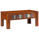 ZNTS Coffee Table 90x50x40 cm Solid Wood Acacia 4016486