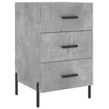 Bedside Cabinet Concrete Grey 40x40x66 cm Engineered Wood 827672