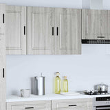 Kitchen Wall Cabinet "Porto" Grey Sonoma Engineered Wood 854073