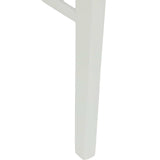 Dining Chair 2 pcs White and Grey Solid Rubber Wood 42020487
