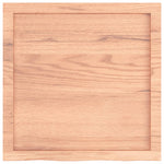 Bathroom Countertop Light Brown 60x60x cm Treated Solid Wood 3156111