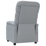 Massage Chair Light Grey Fabric 321226