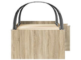 Bed with Tunnel 3 pcs Sonoma Oak and White Engineered Wood 3423569