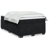 Box Spring Bed with Mattress Black 120x200 cm Velvet 3285277
