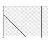 Chain Link Fence with Flange Green 1.4x25 m 153947