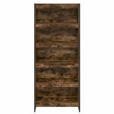 Book Cabinet 2 pcs Smoke Oak 80 x 30 x 189.5 cm Engineered Wood 3403012