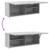 Bathroom Wall Cabinet Grey Sonoma 80x25x30 cm Engineered Wood 860081