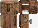 2 Piece Bathroom Cabinet Set UTRECHT Old Wood Engineered Wood 3418060