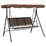 Garden Swing Bench with Canopy Coffee 41422