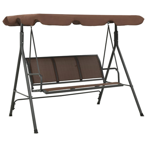 Garden Swing Bench with Canopy Coffee 41422
