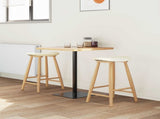 Dining Chairs 2 pcs Natural 46 x 37 x 63 cm Solid Rubber Wood 42020458