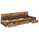 Bed Frame with Headboard Old Wood 90 x 190 cm Engineered Wood 3335251