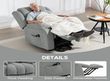 Eight-Point Massage Electric Lift Chair - Light Grey T3398P422787