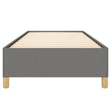 Bed Frame without Mattress Dark Grey 100x203 cm Twin XL Fabric 347201