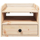 Bedside Table 2 pcs Brown 38 x 36 x 29.5 cm Solid pine wood 873512