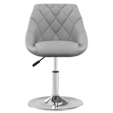 Swivel Dining Chairs 2 pcs Light Grey Velvet 335283