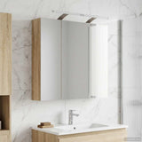 Bathroom Mirror Cabinet Sonoma Oak 70 x 14.5 x 70 cm 889097