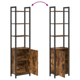 Book Cabinet Smoked Oak 40 x 24 x 161 cm Engineered Wood 883852