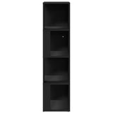 Corner Cabinet Black 33x33x132 cm Engineered Wood 809036