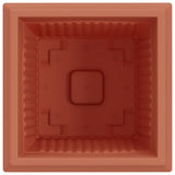 Square Flower Pot 24 pcs Brick Red 43 x 43 x 33.5 cm Plastic 42020347