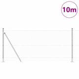 Welded Wire Fence with Concrete Base 10 x 1 m 3353764