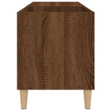 Record Cabinet Brown Oak 84.5x38x48 cm Engineered Wood 831948