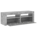 TV Cabinet with LED Lights Concrete Grey 120x35x40 cm 804359