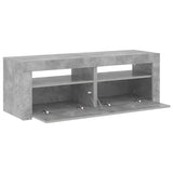 TV Cabinet with LED Lights Concrete Grey 120x35x40 cm 804359
