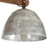 Ceiling Lamp 25 W Vintage Silver 105x30x65-108cm E27 371921