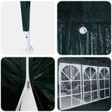 Party Tent Green 400 x 400 x 266 cm Polyethylene 42003428