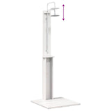 Outdoor Shower 206 cm Solid Pine Wood and Stainless Steel White 886333
