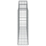 Arched Gabion Baskets 15 pcs 200x30x100/120 cm Galvanised Iron 3146123