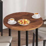 Table Top Dark Brown 70 x 2.5 cm Solid Oak Wood 42016010