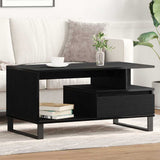 Coffee Table Black Oak 90 x 49 x 45 cm Engineered Wood 862969