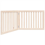 Dog Gate Foldable 2 Panels 160 cm Poplar Wood 352240