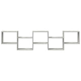Wall Cube Shelf 5 Compartments Concrete Grey Engineered Wood 859998
