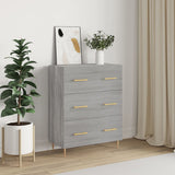 Sideboard Grey Sonoma 69.5x34x90 cm Engineered Wood 827842