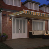 Retractable Awning Green and yellow 600 x 300 cm 3331686