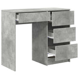 Desk Concrete Grey 90 x 37.5 x 75 cm Engineered Wood 869493