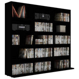 801788 CD Cabinet Black 100x23x89,5 cm Engineered Wood
