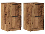 Sideboards 2 pcs Old Wood 30x30x70 cm Engineered Wood 856960