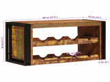 Wine Rack Brown 80 x 45 x 33 cm Solid Reclaimed Wood 4104759