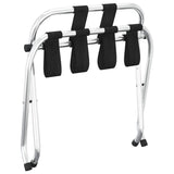 Luggage Rack with Backrest Silver 56x39x52cm 153074