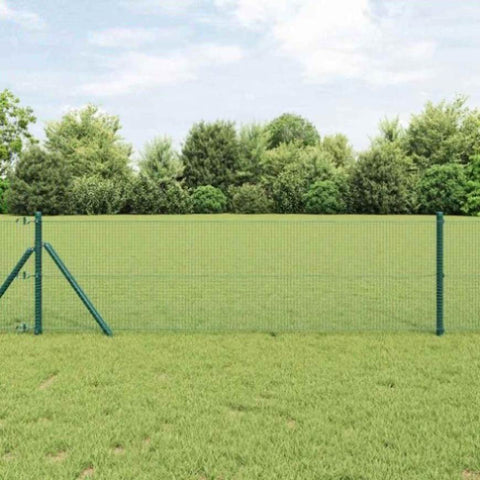 Welded Wire Fence Green 0.6 x 100 m Steel 42005135